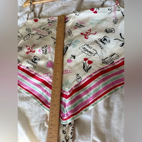 Japna NWT scarf bandana tank Paris French print the back size large - Picture 8 of 9
